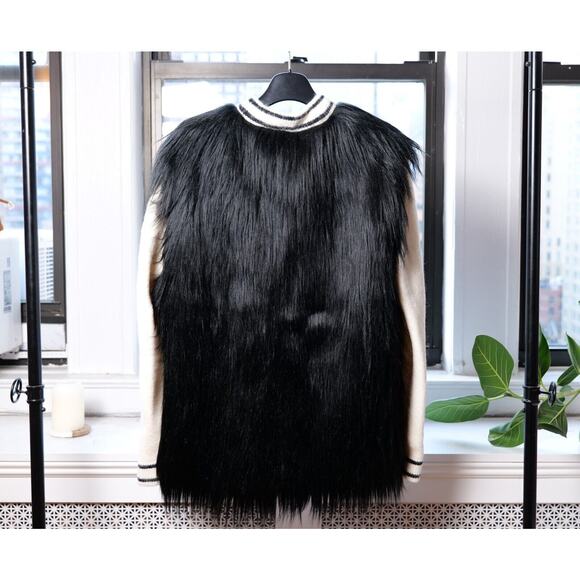 Dolce & Gabbana Faux-Fur Paneled Logo Embellished Cardigan (IT 42) RRP $3495 - Picture 10 of 14